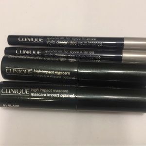 (2) Clinique Mascaras & (2) Clinique Eyeliners - Black 💜❤️💕